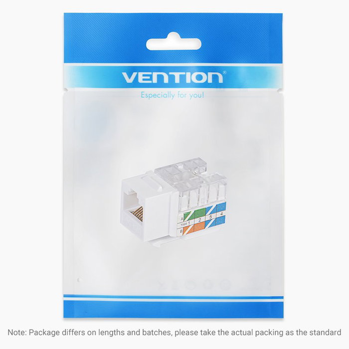 Vention Conector RJ45 IPFW0 Cat.6 UTP Blanco Vention Conector RJ45 IPFW0 Cat.6 UTP Blanco